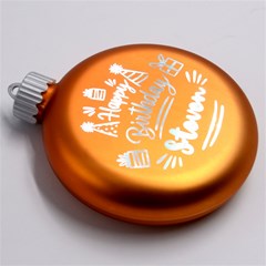 Personalized Christmas Family Name LED Glass Round Ornament View8