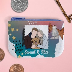 Personalized Photo Illustration Lover Name Mini Coin Purse Mini Coin Purse View4