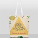 Couple Love Action Full Print Rope Handle Tote (Small) View1