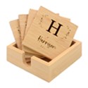 Personalized Family Name Bamboo Coaster Set View1