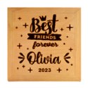 Personalized Best Friends Forever Name Wood Photo Frame Cube View2
