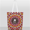 Flower Pattern Full Print Rope Handle Tote (Small) View1