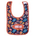Hippie Pattern Name Baby Bib Baby Bib View1