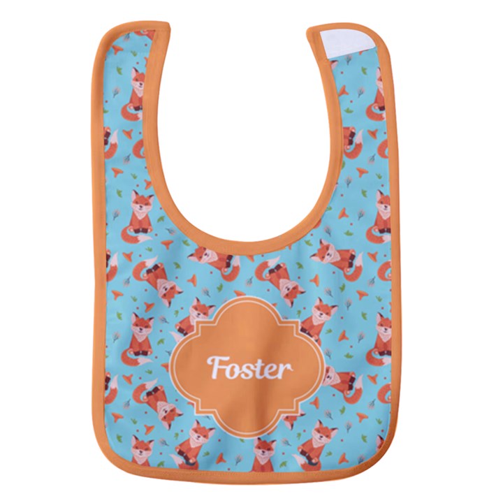 Fox Name Baby Bib Baby Bib