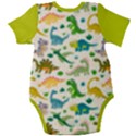 Personalized Dinosaur Name Baby Short Sleeve Bodysuit Baby Short Sleeve Bodysuit View2