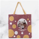 Personalized Hand Draw Style Bubble Grocery Tote Bag View2