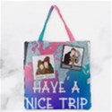 Personalized Trip Photo Illustration Name Tote Bag Grocery Tote Bag View1