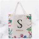 Personalized Floral Initial Name Tote Bag Grocery Tote Bag View1