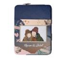 Personalized Photo Illustration Lover Name Laptop Sleeve Case with Pocket 14  Vertical Laptop Sleeve Case With Pocket View2