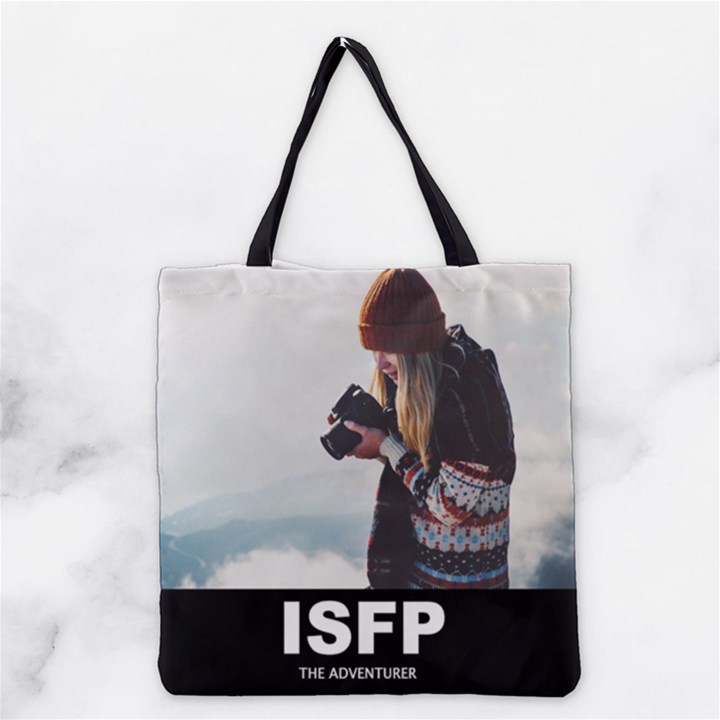 Personalized Photo MBTI Grocery Tote Bag