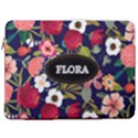 Personalized Floral Name Laptop Sleeve Case with Pocket 17  Vertical Laptop Sleeve Case With Pocket View1