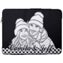 Personalized Hand Draw Style 17  Vertical Laptop Sleeve Case With Pocket View1