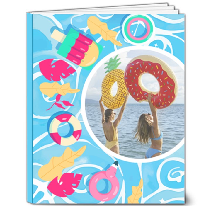 Personalized Photo Summer Hardcover Notebook 8  x 10  Hardcover Notebook