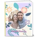 Personalized Photo Name Flower Hardcover Notebook 8  x 10  Hardcover Notebook View1