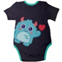 Personalized Monster Name Baby Short Sleeve Bodysuit Baby Short Sleeve Bodysuit View2