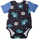 Personalized Dinosaur Name Baby Short Sleeve Bodysuit Baby Short Sleeve Bodysuit View1