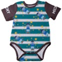 Personalized Robot Name Baby Short Sleeve Bodysuit Baby Short Sleeve Bodysuit View1