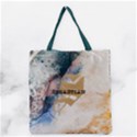 Personalized Initial Name Marble Tote Bag Grocery Tote Bag View1