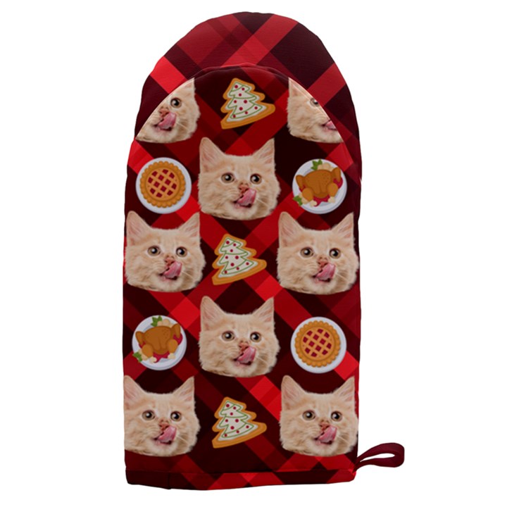 Personalized Xmas Food Photo Microwave Oven Glove Microwave Oven Glove