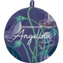 Personalized Floral Spring Time Name Round Trivet Round Trivet View1
