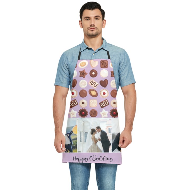 Personalized Chocolate Name Photo Kitchen Apron Kitchen Apron
