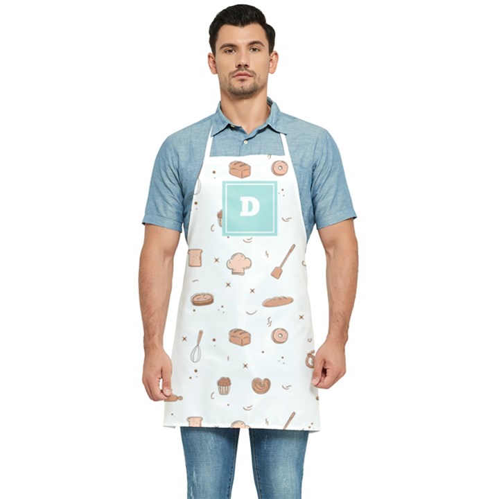 Personalized Bread Pattern Name Kitchen Apron Kitchen Apron