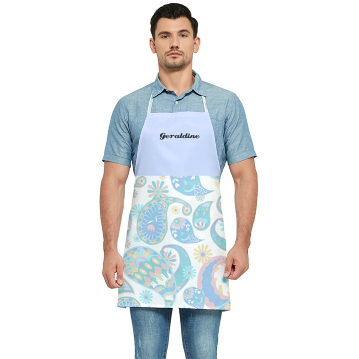 Personalized Paisley Prints Name Kitchen Apron Kitchen Apron