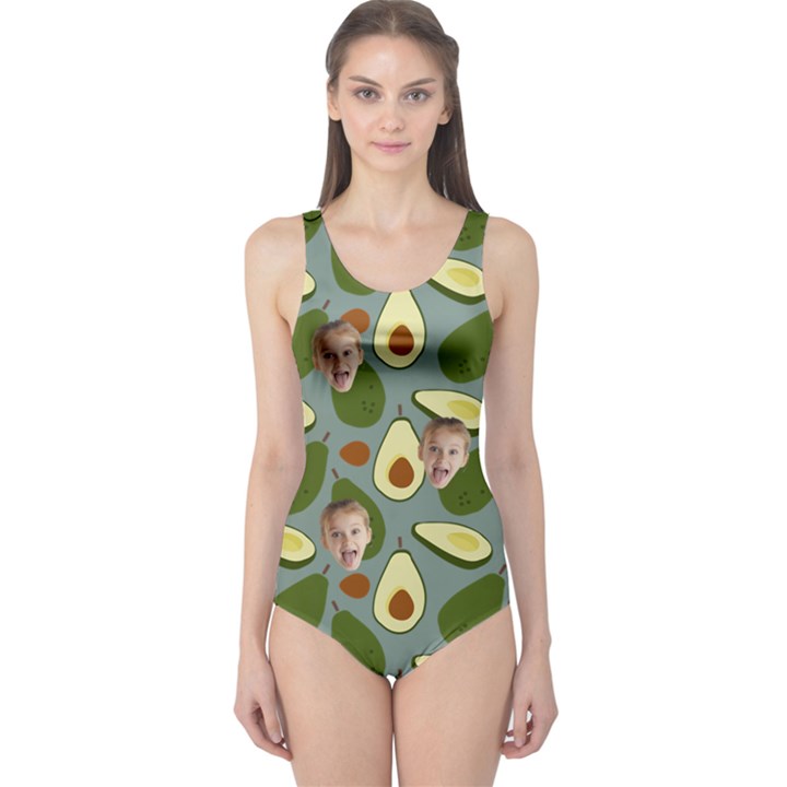 Personalized Avocado One Piece Swimsuit One Piece Swimsuit