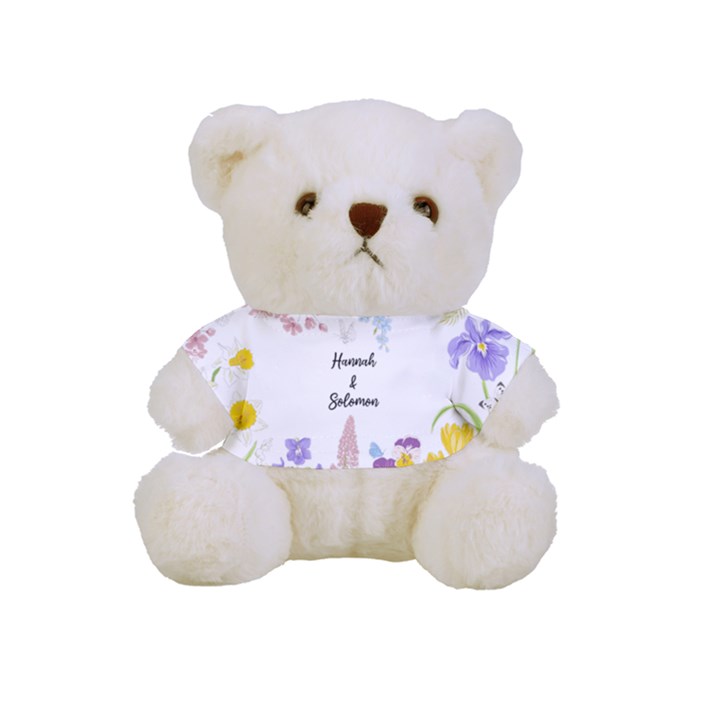 Personalized Spring Flower Name Full Print Cuddly Teddy Bear Full Print Cuddly Teddy Bear