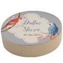 Personalized Married Save th Date Birds Name Any Text Wooden Bottle Opener Wooden Bottle Opener (Round) View1