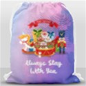 Personalized Any Text Xmas Toys Drawstring Bag Drawstring Bag (Large) View2