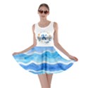 Personalized Name Ocean Pattern With Frame Dress Skater Dress View1