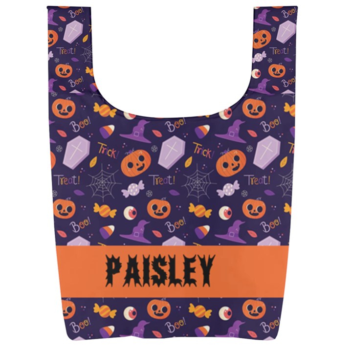 Personalized Name Any Text Foldable Shopping Bag Foldable Shopping Bag