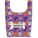 Personalized Halloween Name Any Text Foldable Shopping Bag Foldable Shopping Bag View1
