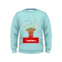 Personalized Any Text Xmas Deer Kids  Sweatshirt Kids  Sweatshirt View1
