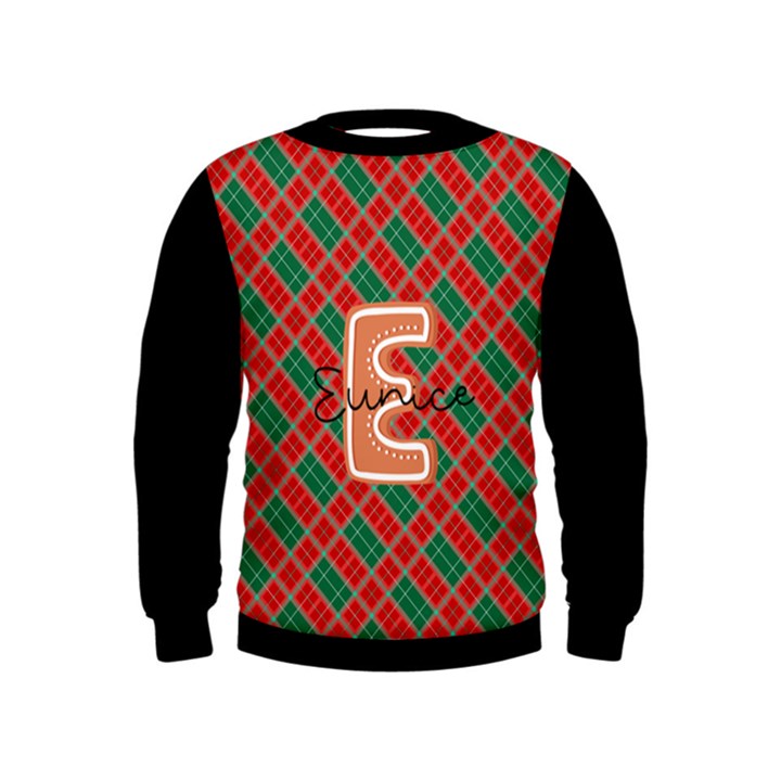 Personalized Name Xmas Kids  Sweatshirt Kids  Sweatshirt