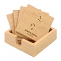 Personalized Wedding Family Any Text Name Bamboo Coaster Set Bamboo Coaster Set View1