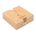 Personalized Wedding Family Any Text Name Bamboo Coaster Set Bamboo Coaster Set View2