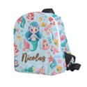 Personalized Mermaid Name Any Text Kids Age Lightweight Preschool Backpack Kids  Age 2-4 Lightweight Preschool Backpack View1