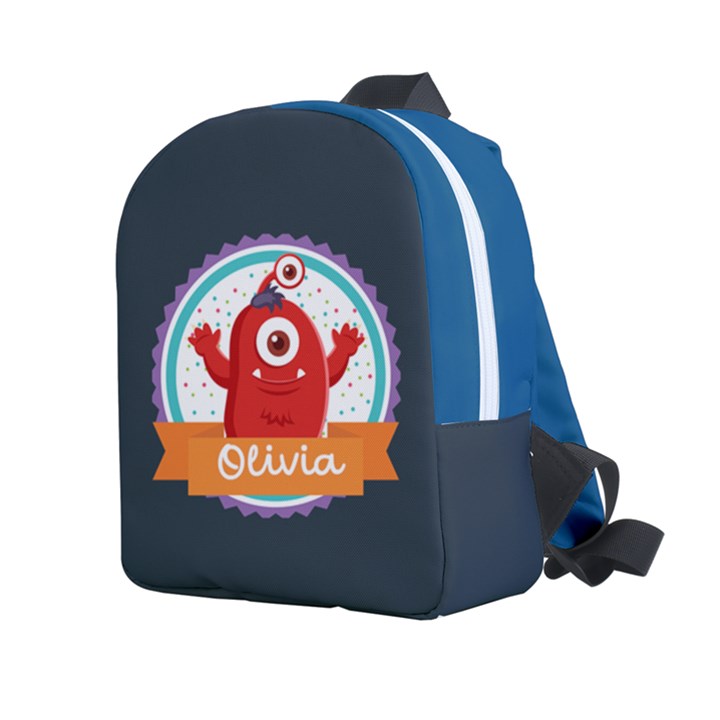 Personalized Monster Name Any Text Kids Age Lightweight Preschool Backpack Kids  Age 2-4 Lightweight Preschool Backpack