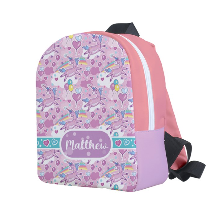 Personalized Unicorn Name Any Text Kids Age Lightweight Preschool Backpack Kids  Age 2-4 Lightweight Preschool Backpack