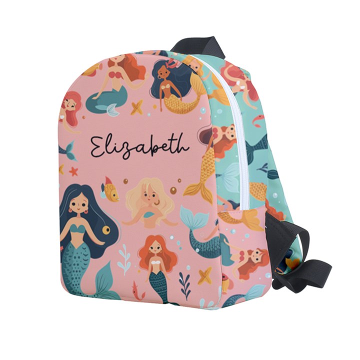 Personalized Mermaid Name Any Text Kids Age Lightweight Preschool Backpack Kids  Age 2-4 Lightweight Preschool Backpack