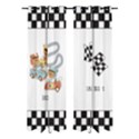 Personalized Name Any Text Racing Bear Window Curtain  Window Curtain (Large 96 ) View1