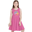 Personalized Name Rainbow Satr Pattern Kids  Skater Dress Kids  Skater Dress View1