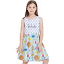 Personalized Name Back To School Pattern Kids  Skater Dress Kids  Skater Dress View1