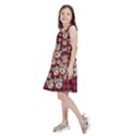 Personalized Name Xmas Checked Pattern Kids  Skater Dress Kids  Skater Dress View2