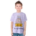 Personalized Name Any Text Birthday Cake Kids  Cotton T-Shirt Kids  Cotton T-Shirt View1