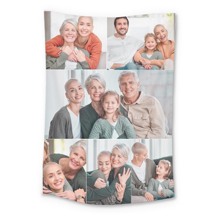Custom 6 Photo Collage Wall Large Tapestry