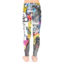 Personalized Graffiti Wall Street Name Any Text Kids  Leggings View2