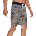 Personalized Photo Many Face Head Pizza Lover Men s Beach Shorts View3